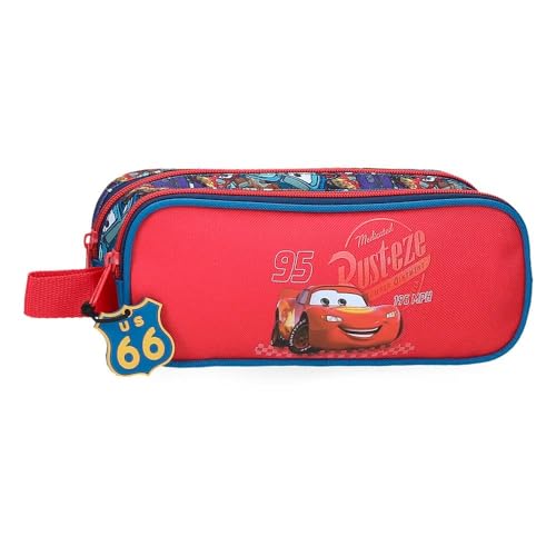 Joumma Disney Cars RD Trip Doppeletui, Rot, 23 x 9 x 7 cm, Polyester, L, rot, Doppeletui von Disney