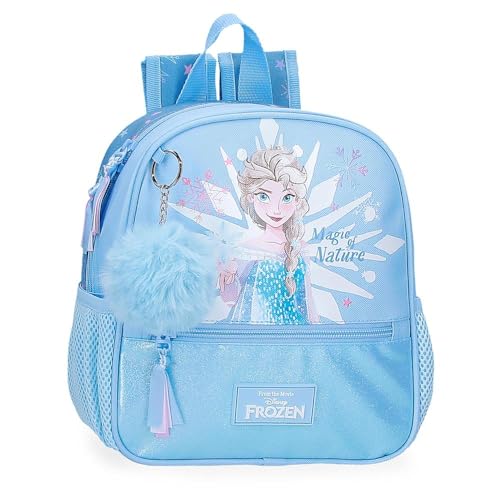 Disney Joumma Frozen Magic Ice Rucksack, Blau, 23 x 25 x 10 cm, Polyester von Joumma Bags, blau, Wanderrucksack von Disney