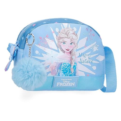 Joumma Disney Frozen Magic Ice Umhängetasche Blau 20,5 x 16,5 x 6 cm Polyester von Joumma Bags, blau, Umhängetasche von Disney