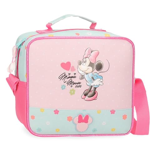 Joumma Disney Minnie Imagine Umhängetasche, Rosa, 23 x 20 x 9 cm, Polyester, L, Rosa, Umhängetasche von Disney