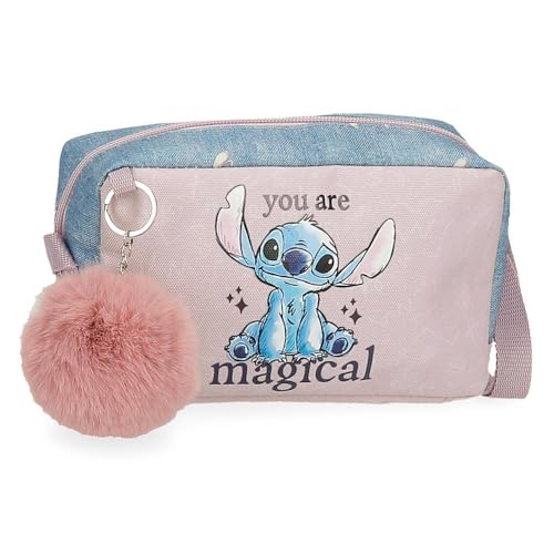 Joumma Disney Stitch You Are Magical Umhängetasche, Blau, 19,5 x 11,5 x 7,5 cm, Polyester, blau, Umhängetasche von Disney