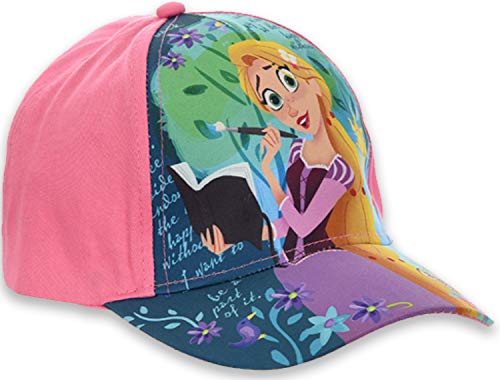 Kappe, Baseball Cap, Schirmmütze für Kinder, Mädchen, Rapunzel, 100% Baumwolle mit Klettverschluss verstellbar (54, Pink) von Disney