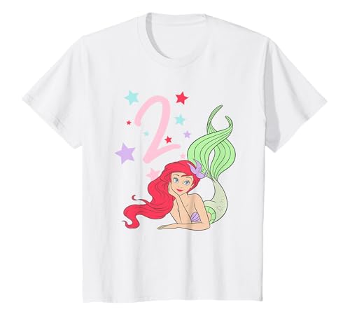 Kinder Disney The Little Mermaid Ariel 2nd Birthday T-Shirt von Disney