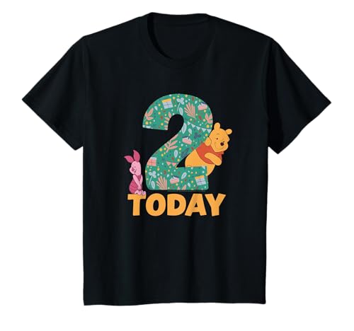 Kinder Disney Winnie the Pooh & Piglet Birthday 2 Years Old Today T-Shirt von Disney