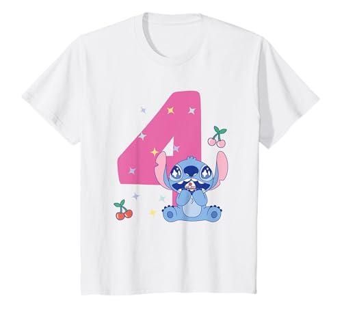 Kinder Lilo & Stitch 4 Geburtstag T-Shirt von Disney