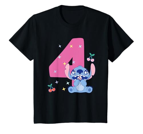 Kinder Lilo & Stitch 4 Geburtstag T-Shirt von Disney