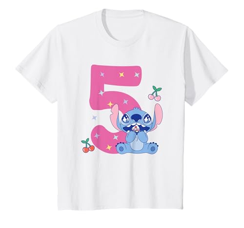 Kinder Lilo & Stitch 5 Geburtstag T-Shirt von Disney