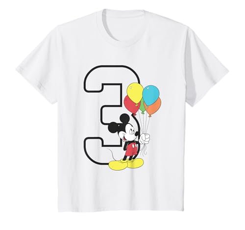 Kinder Mickey Mouse 3 Geburtstag T-Shirt von Disney