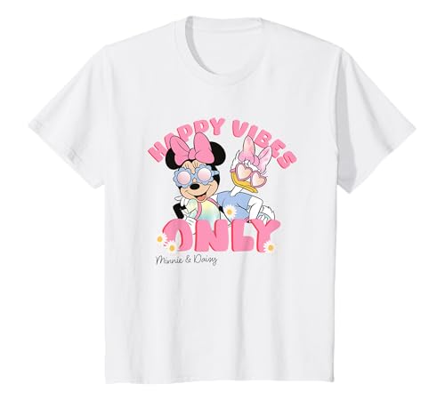 Kinder Minnie Mouse Daisy Duck Happy Vibe T-Shirt von Disney