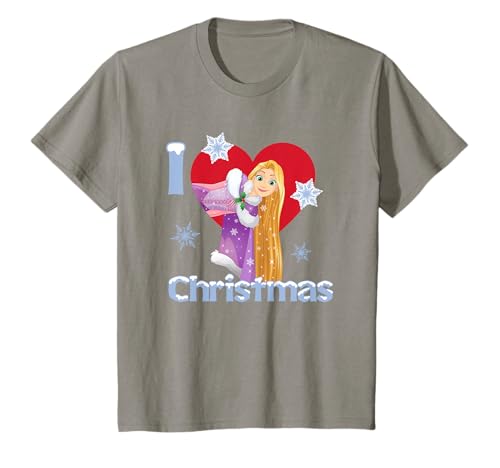 Kinder Princess I Love Weihnachten T-Shirt von Disney