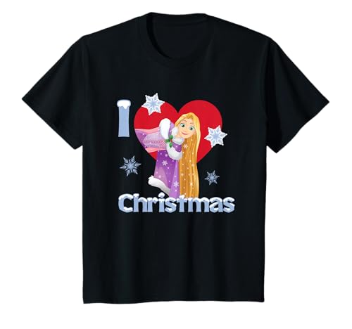 Kinder Princess I Love Weihnachten T-Shirt von Disney