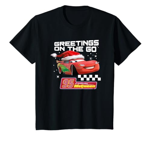 Kinder Weihnachten Cars Greetings On The Go T-Shirt von Disney