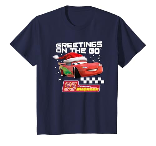 Kinder Weihnachten Cars Greetings On The Go T-Shirt von Disney