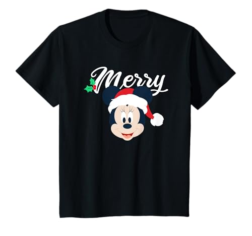 Kinder Weihnachten Minnie Mouse Merry T-Shirt von Disney