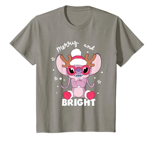 Kinder Weihnachten Stitch Angel Mingle T-Shirt von Disney