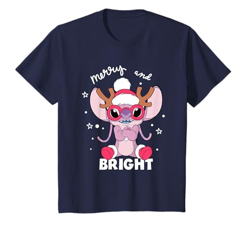 Kinder Weihnachten Stitch Angel Mingle T-Shirt von Disney