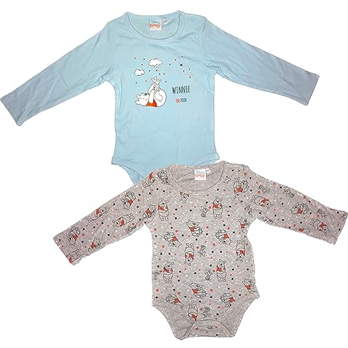 Winnieh Puuh Baby Bodys 2 er Pack - 2 Motive Größe: 62/68 Jungen von Disney