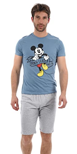 Mickey Mouse Herren Kurz Pyjama Schlafanzug von Disney