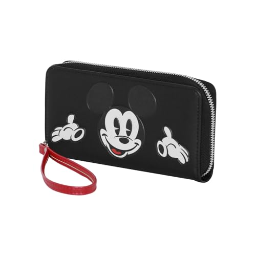 Disney Black Unisex Unverzichtbare Geldbörse Face 06639 Einheitsgröße von Disney
