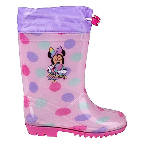 Minnie-Maus-Gummistiefel für Kinder, Rosa, Größe 31 von Disney