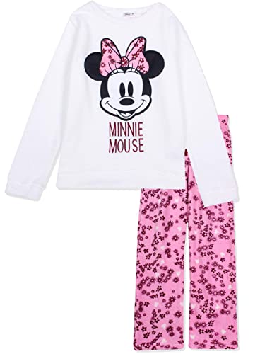 Minnie Mouse Damen Lang Pyjama Schlafanzug von Disney