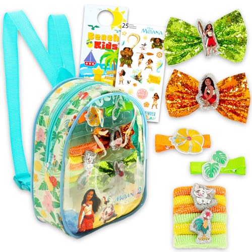 Moana Haar-Zubehör-Set – 10-teiliges Set mit Aufbewahrungstasche, Schleifen, Clips, Aufklebern und mehr, Vaia-Haarschmuck für Mädchen, Kinder Moana Haar-Zubehör-Set – 10-teiliges Set mit Aufbewahrungstasche, Schleifen, Clips, Aufklebern und mehr, Vaia-Haarschmuck für Mädchen, Kinder von Disney