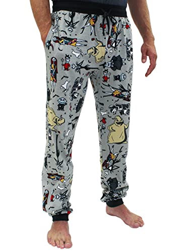 Nightmare Before Christmas Herren Holiday Jogger Lounge Pyjamahose, Grau, S von Disney