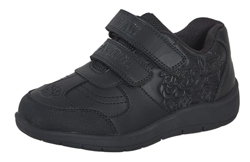 Paw Patrol Jungen Schulschuhe Chase Marshall Schwarz Turnschuhe Abriebfeste Schuhe Easy Touch Verschluss Riemen, Schwarz , 23 EU von Disney