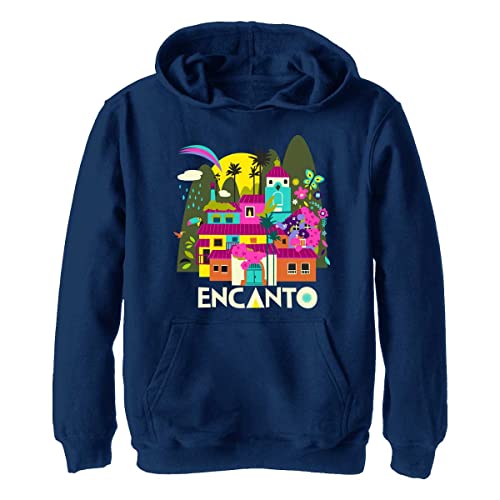 Pixar Encanto Colorful Home Portrait Boys Hoodie, Navy Blue Heather, Small von Disney