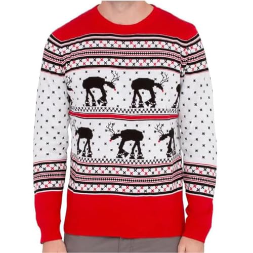 Star Wars AT-AT Reindeer Ugly Christmas Sweater (Adult Large) von Disney