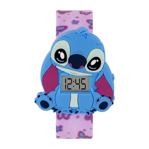 Stitch Kinder-Armbanduhr LAS4140 mit Schmetterlings-Armband, rose, Disney Stitch Kinder-Armbanduhr LAS4140 mit Schmetterlings-Armband, rose, Disney von Disney