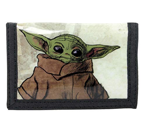 The Mandalorian The Child Baby Yoda Card and Coin Tri-Fold Wallet von Star Wars