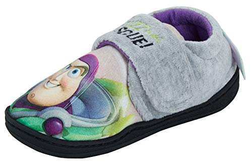 Toy Story Buzz Lightyear Boys Azufres Slippers Grey 12 UK Child von Disney