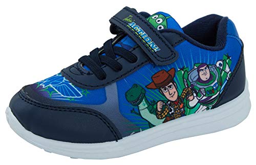 Toy Story Buzz Woody Rex Disney Jungen Blau Trainer Kinder Sportschuh von Disney