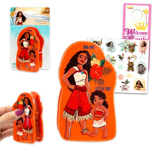 Vaiana Haarklammer-Set – Zubehör-Set mit Vaiana-Klauen-Clip für Mädchen plus Aufkleber, mehr | Disney Haar-Accessoires für Frauen, Mädchen, Kinder Vaiana Haarklammer-Set – Zubehör-Set mit Vaiana-Klauen-Clip für Mädchen plus Aufkleber, mehr | Disney Haar-Accessoires für Frauen, Mädchen, Kinder von Disney