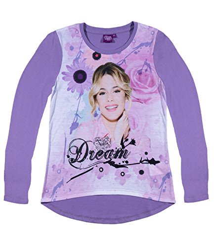 Disney Violetta Mädchen Langarmshirt - lila - 152 von Disney