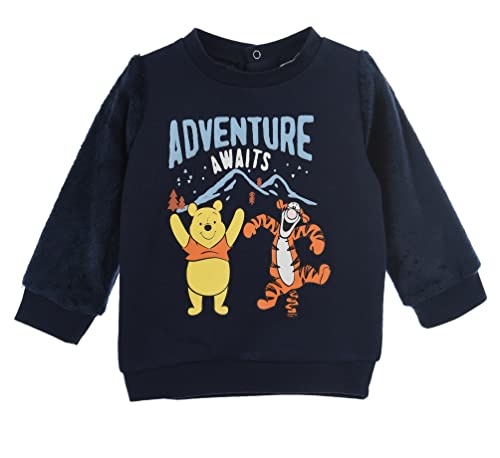 Winnie The Pooh Baby - Jungen Sweatshirt (Marineblau,12 Monate) von Disney