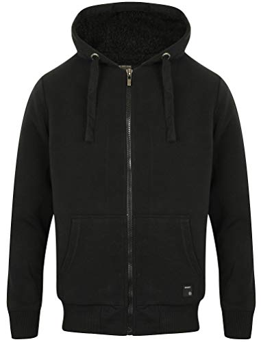 Dissident Toulouse - Herren Kapuzenjacke - Futter aus Sherpa-Fleece (Schwarz) L von Dissident
