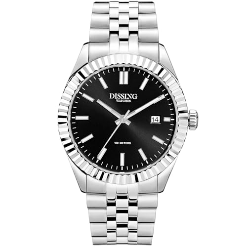 Dissing Handuhr – Armbanduhr Edelstahl 41mm – Schlichte Uhr Herren mit Datum – Uhren für Alltag & Büro – Armbanduhren für Herren von Dissing Watches