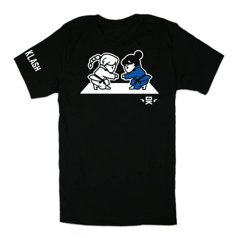 Mädchen Bjj Vinyl Schwarz Shirt - Fist Bump Erwachsene Größe Ferner Klash von DistantKlash