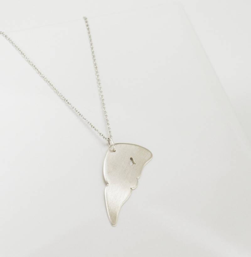 Handgemachte Umweltfreundliche Sterling Silber Leber Halskette, Charme, Transplantation Lieben Ihre von DistantTheDawn