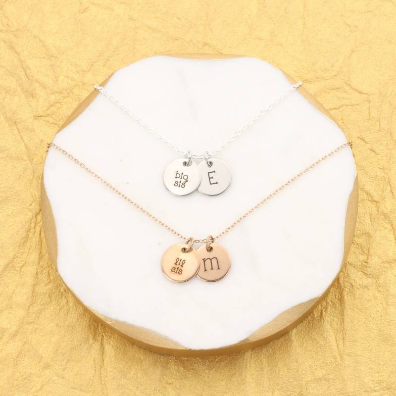 Personalisierte Große Schwester Anfang Halskette, Schwesternschaft Geschenk von DistinctlyIvy