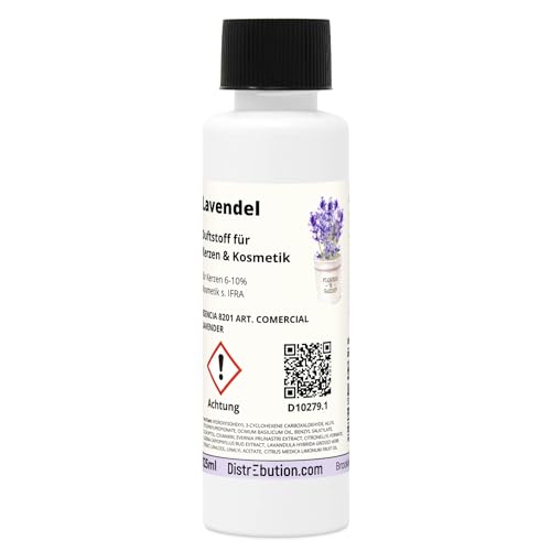 Lavendel 125ml Duft Öl für Kerzen, Kosmetik, Seifenherstellung, Diffuser von DistrEbution