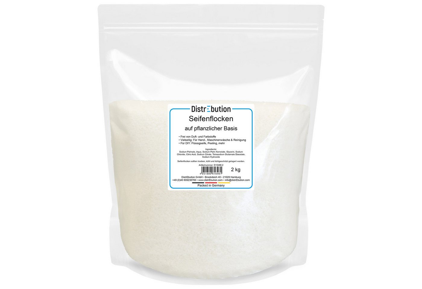 DistrEbution Handseife Seifenflocken, natürlicher Reiniger, rein pflanzlich von DistrEbution