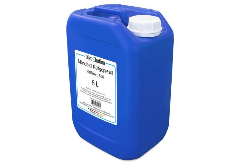 DistrEbution Körperöl Mandelöl Süß 250ml-5L Kaltgepresst & Raffiniert, 100% Rein & Vegan von DistrEbution