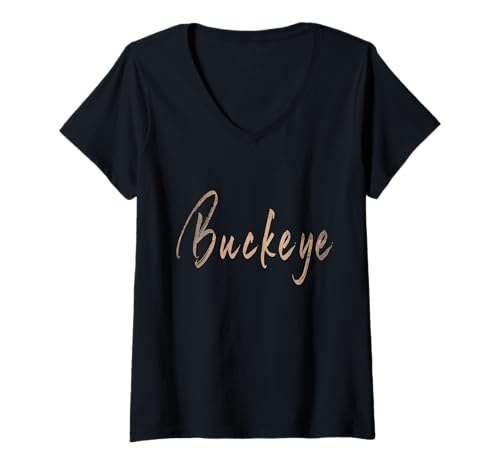 Damen Buckeye Arizona Vintage elegantes Design T-Shirt mit V-Ausschnitt von Distressed Arizona designs