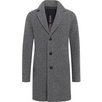 Distretto Einreihiger Kurzmantel in Woll-Haptik mit Reverskragen in 48 von Distretto