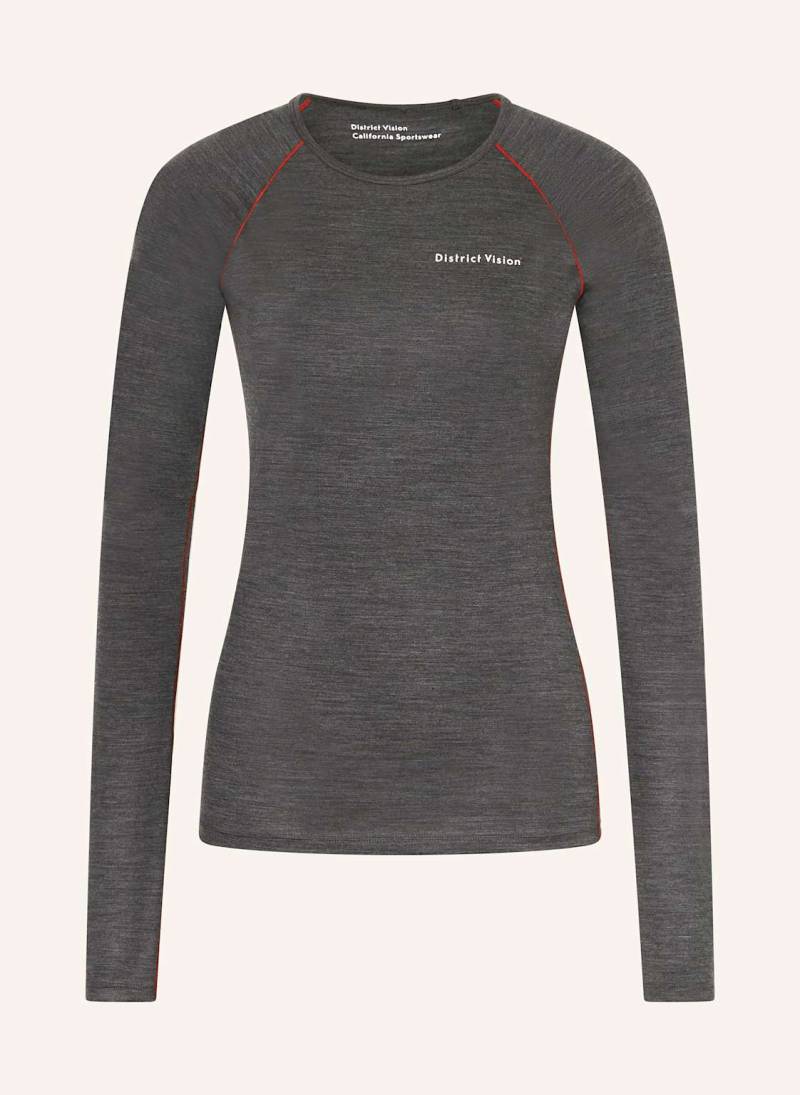 District Vision Longsleeve Merino Aus Merinowolle grau von District Vision