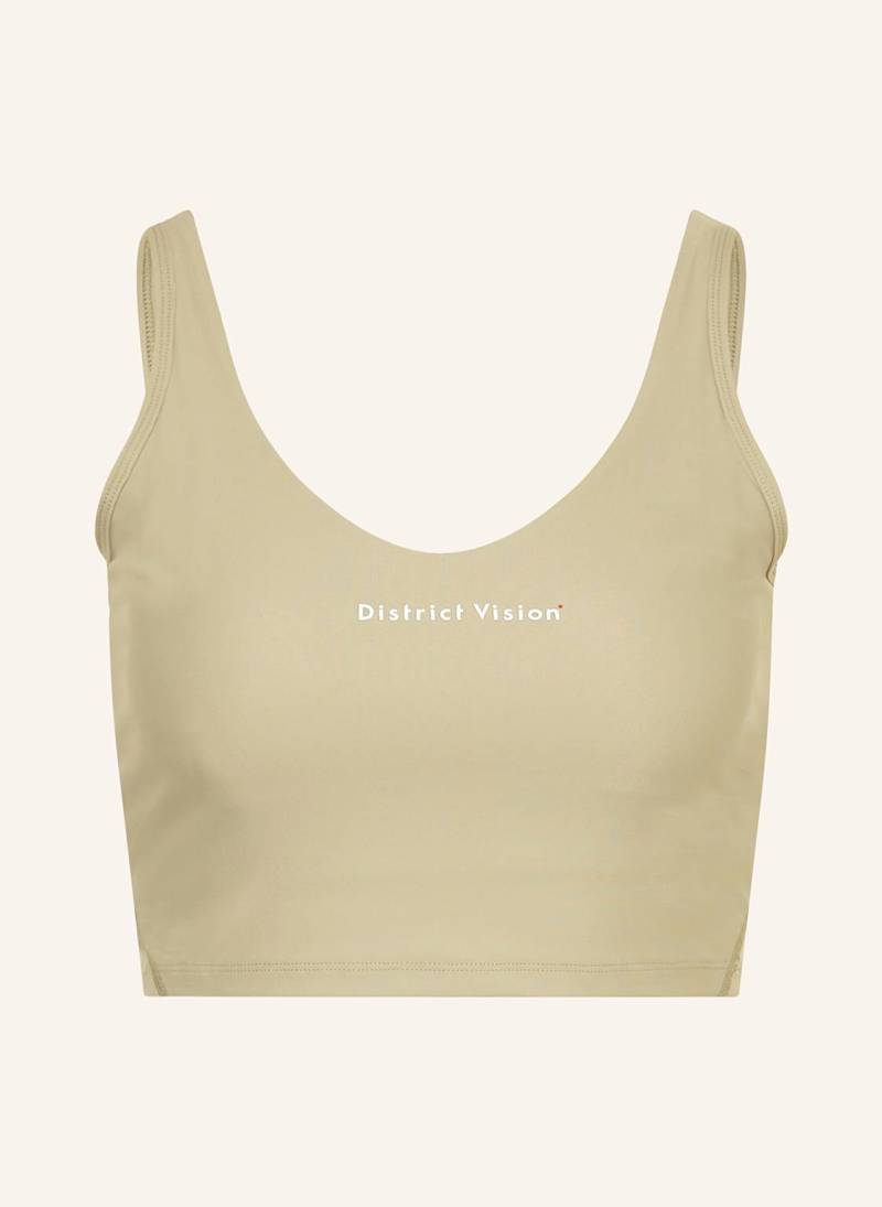 District Vision Sport-Bh Twin Layered Long Line gruen von District Vision