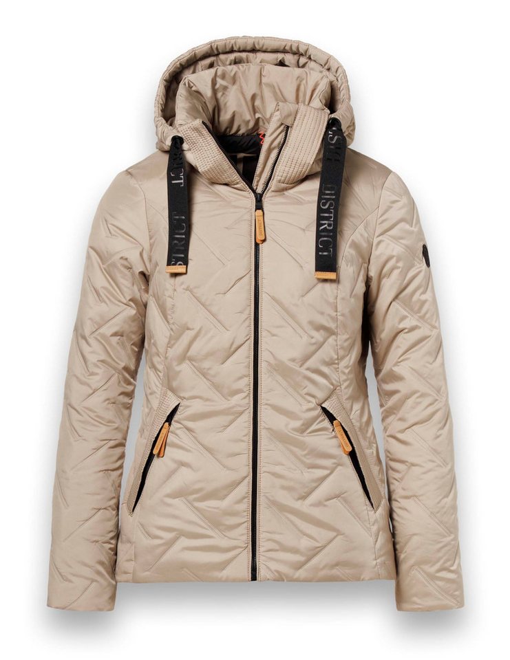 District Winterjacke Frejus (mit Kapuze, winddicht, wasserabweisend) sandbraun Damen von District